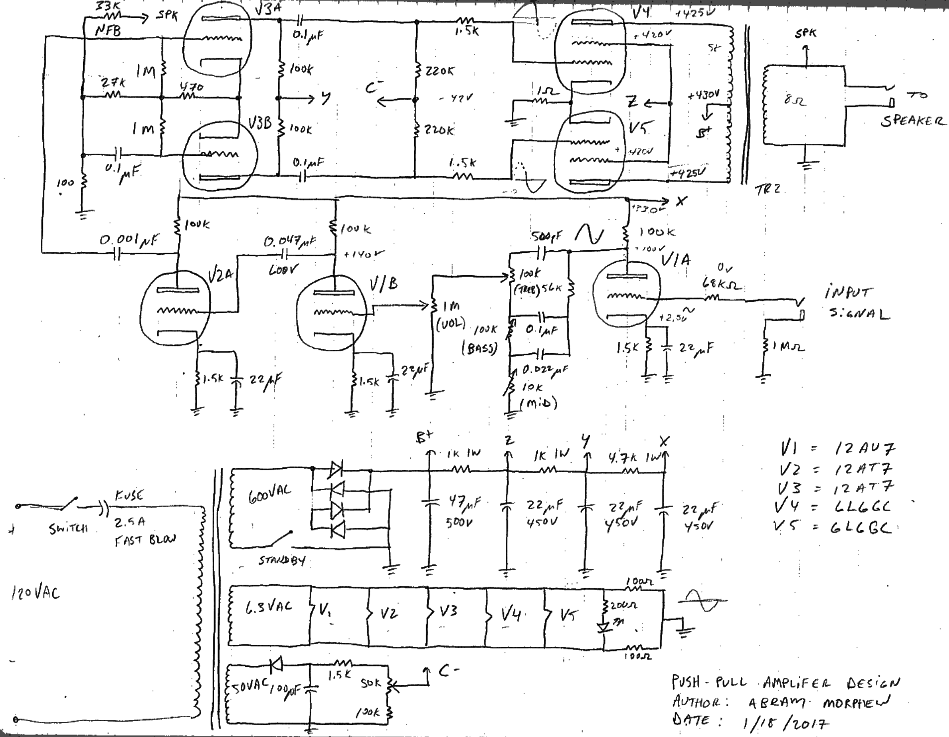6L6GC amp schematic