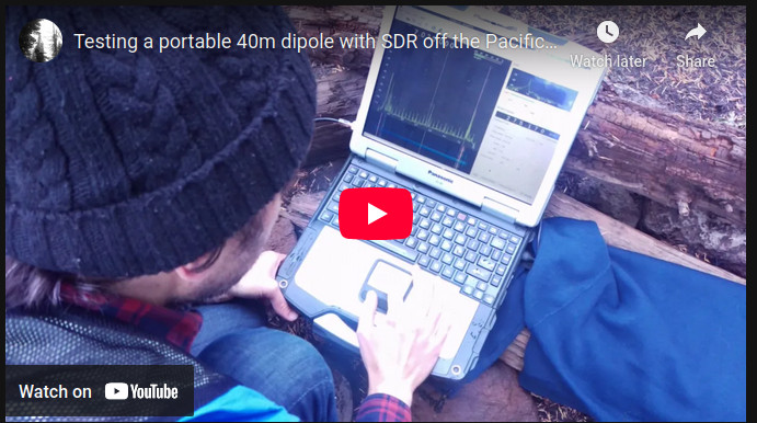 Testing a 40m Wire Dipole on Mt. Hood